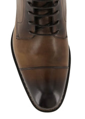 Fiori Di Lusso Brown Leather Cap Toe Boots - (529) - Parent