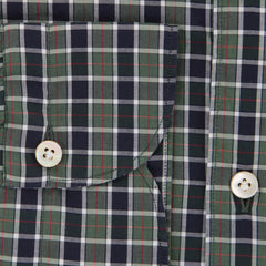 Finamore Napoli Dark Green Plaid Shirt - Extra Slim - (W2) - Parent
