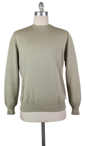 Finamore Napoli Beige Cotton Sweater - XXX Small/42 - (D7C10300001)