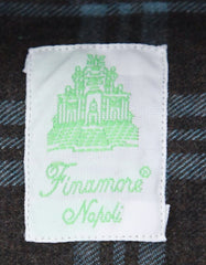 Finamore Napoli Brown Plaid Shirt - Extra Slim - (02FN12234) - Parent