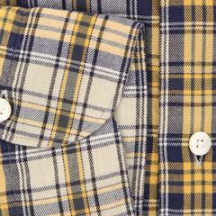 Finamore Napoli Yellow Plaid Shirt - Extra Slim - (FN830174) - Parent