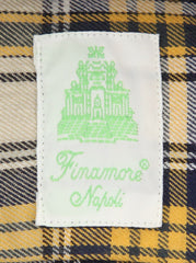 Finamore Napoli Yellow Plaid Shirt - Extra Slim - (FN830174) - Parent