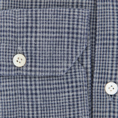 Finamore Napoli Gray Plaid Flannel Shirt - Extra Slim - (OT) - Parent