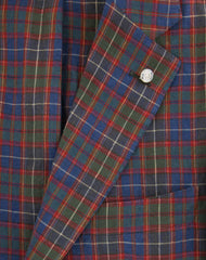 Finamore Napoli Blue Linen Plaid Sportcoat - (GID88001002) - Parent