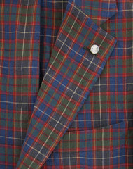 Finamore Napoli Blue Linen Plaid Sportcoat - (GID88001002) - Parent