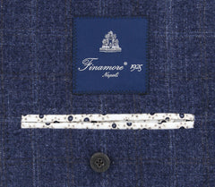 Finamore Napoli Dark Blue Window Pane Sportcoat - (FN117171) - Parent