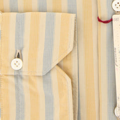 Finamore Napoli Yellow Striped Shirt - Extra Slim - (FNHERI42281AUS) - Parent