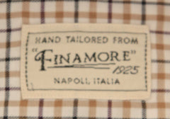 Finamore Napoli Brown Plaid Cotton Shirt - Extra Slim - (X5) - Parent