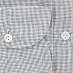 Finamore Napoli Light Gray Houndstooth Shirt - Extra Slim - (UI) - Parent