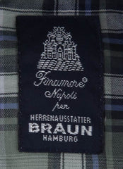 Finamore Napoli Gray Plaid Shirt - Slim - S/S - (27LA201168802)