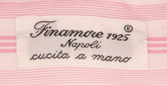 Finamore Napoli Pink Striped Cotton Shirt - Extra Slim - (FC) - Parent