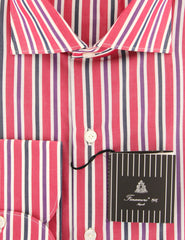 Finamore Napoli Red Striped Shirt - Extra Slim - (201803169) - Parent