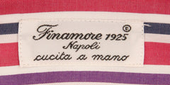 Finamore Napoli Red Striped Shirt - Extra Slim - (201803169) - Parent