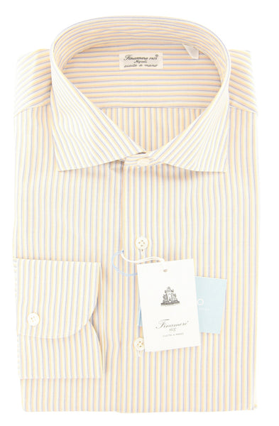 Finamore Napoli Multi-Colored Striped Cotton Shirt - Slim - (FUU) - Parent