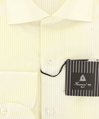 Finamore Napoli Light Green Striped Shirt - Extra Slim - (201803026) - Parent