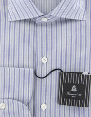 Finamore Napoli Gray Striped Shirt - Extra Slim - (F14186) - Parent