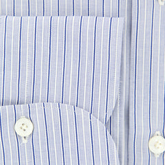 Finamore Napoli Navy Blue Striped Shirt - Extra Slim - (201802261) - Parent