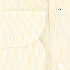 Finamore Napoli Cream Striped Shirt - Extra Slim - (2018031611) - Parent