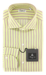 Finamore Napoli Light Green Shirt - Slim - (FN830179) - Parent