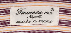 Finamore Napoli Brown Striped Shirt - Extra Slim - (FN-MIL81005503) - Parent