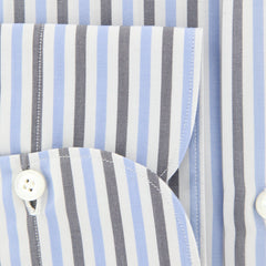 Finamore Napoli Light Blue Striped Shirt - Extra Slim - (201802264) - Parent