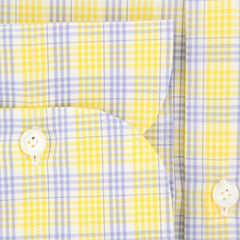 Finamore Napoli Yellow Plaid Shirt - Slim - (FN818172) - Parent