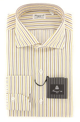 Finamore Napoli Yellow Shirt - Extra Slim - 15.75/40 - (F1229171)