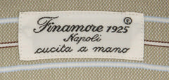 Finamore Napoli Beige Striped Shirt - Extra Slim - (2018022318) - Parent
