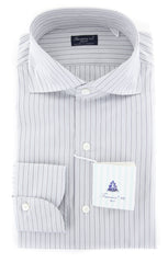 Finamore Napoli Light Blue Striped Shirt - Slim - (201803015) - Parent