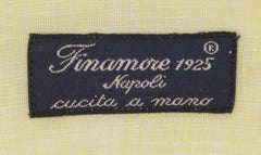Finamore Napoli Yellow Solid Linen Shirt - Slim - (907) - Parent