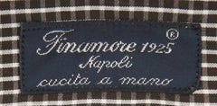 Finamore Napoli Dark Brown Check Shirt - Slim - (2018022843) - Parent