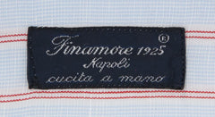 Finamore Napoli Light Blue Striped Shirt - Slim - (2018031514) - Parent