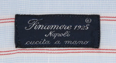 Finamore Napoli Light Blue Striped Shirt - Slim - (2018031514) - Parent