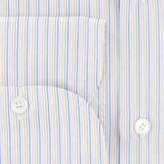 Finamore Napoli White Striped Cotton Shirt - Slim - (758) - Parent