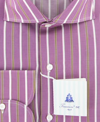 Finamore Napoli Purple Shirt - Slim - (FN121517) - Parent