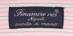Finamore Napoli Pink Striped Shirt - Slim - (FN828174) - Parent