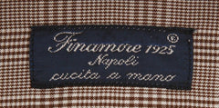 Finamore Napoli Brown Plaid Shirt - Slim - (F117184) - Parent