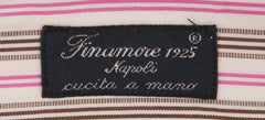 Finamore Napoli Pink Striped Shirt - Slim - (2018030112) - Parent