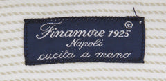 Finamore Napoli Beige Striped Shirt - Slim - (FN821174) - Parent