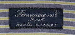 Finamore Napoli Gray Striped Shirt - Slim - (FN88174) - Parent