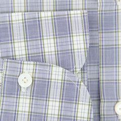 Finamore Napoli Light Gray Plaid Shirt - Slim - (FN85171) - Parent