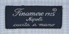 Finamore Napoli Light Blue Check Cotton Shirt - Slim - (744) - Parent