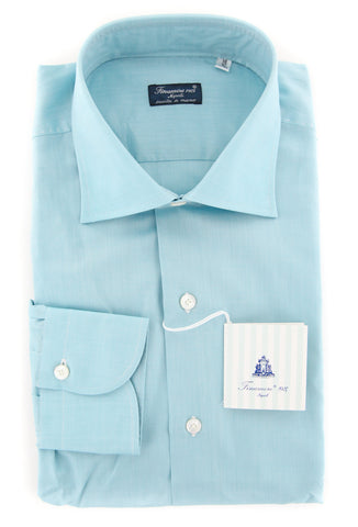 Finamore Napoli Turquoise Shirt - Full