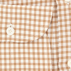 Finamore Napoli Cream Shephard's Shirt - Full - (F14188) - Parent