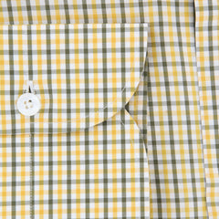 Finamore Napoli Yellow Plaid Shirt - Full - (FN825179) - Parent