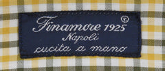 Finamore Napoli Yellow Plaid Shirt - Full - (FN825179) - Parent