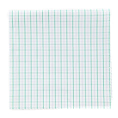 Finamore Napoli Off White Plaid Pocket Square - x 12" - (FN7271710)