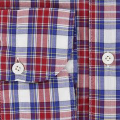 Finamore Napoli Red Plaid Shirt - Extra Slim - XL/XL - (26SEN01168203)