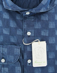 Finamore Napoli Denim Blue Shirt - 15.5/39 - (30STP01185301)