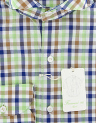 Finamore Napoli Green Shirt - Extra Slim - 14.5/37 - (30SEN01185602)